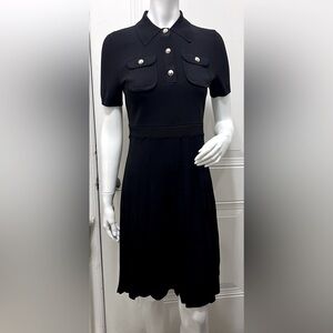 NWT Michael Kors Black Polo Collar Sheath Dress
